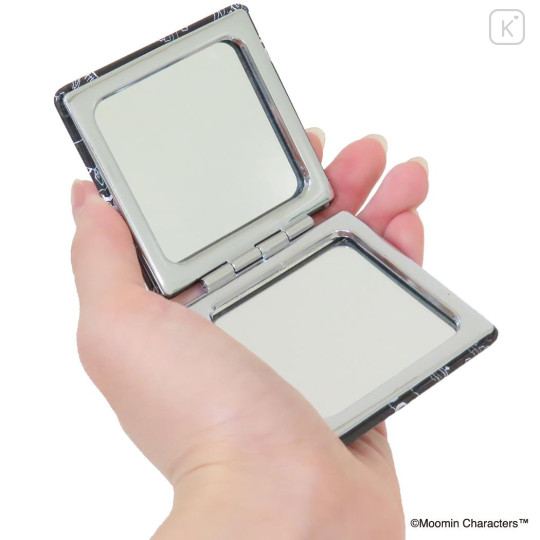 Japan Moomin 2-sided Compact Mirror - 80th Anniversary Characters : White - 3