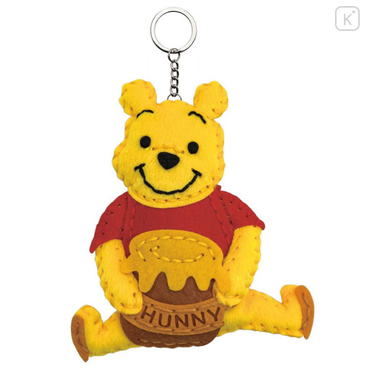 Japan Disney Keychain Plush Sewing Kit - Pooh - 3