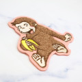 Japan Curious George Versatile Iron-On and Sticker Patch - Banana - 2