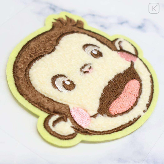 Japan Curious George Versatile Iron-On and Sticker Patch - Happy Face - 2
