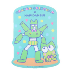 Japan Crayon Shinchan × Sanrio Vinyl Sticker - Keroppi : Robot