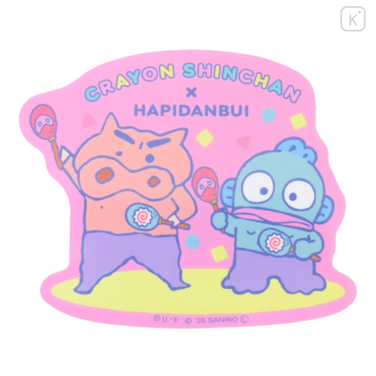 Japan Crayon Shinchan × Sanrio Vinyl Sticker - Hangyodon : Pig - 1