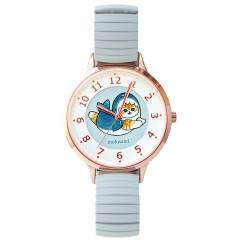 Japan Mofusand Accordion Watch - Shark Cat Meow Samenyan
