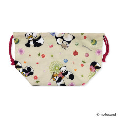 Japan Mofusand Lunch Drawstring Bag - Panda Cat Meow Nyan