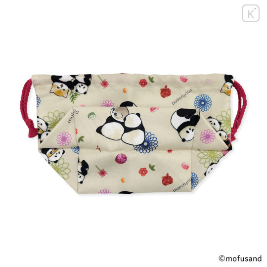 Japan Mofusand Lunch Drawstring Bag - Panda Cat Meow Nyan - 3
