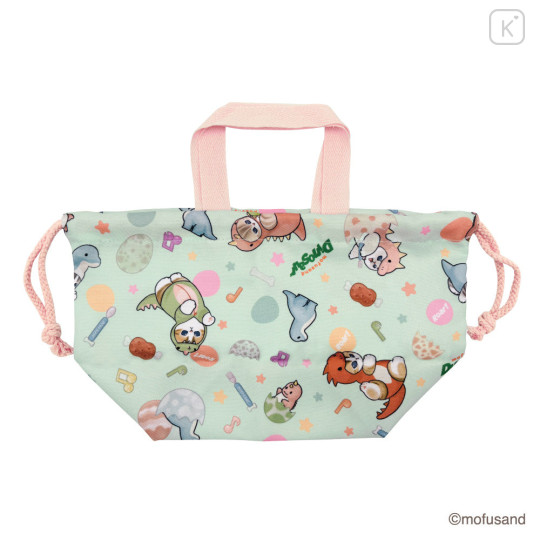 Japan Mofusand Lunch Drawstring Bag - Monster Cat Meow Kaiju Nyan - 4