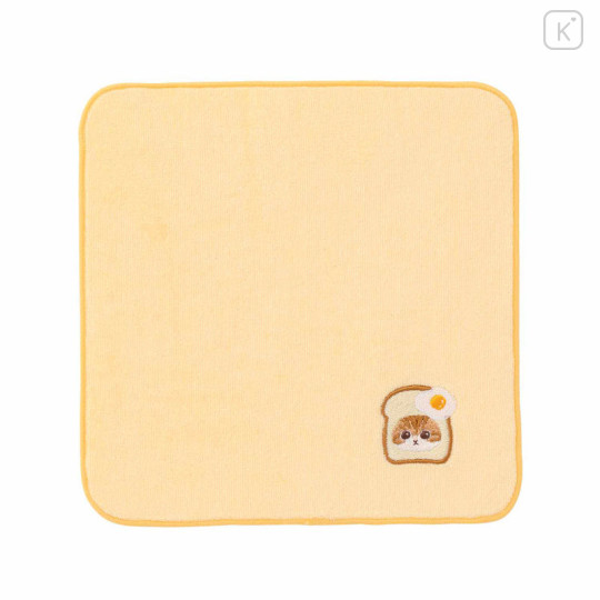 Japan Mofusand Embroidered Hand Towel - Bread Cat Meow Shokupan Nyan - 3
