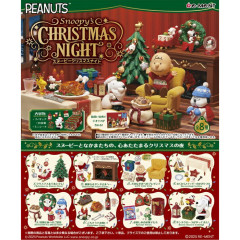 Japan Peanuts Re-Ment Miniature Figure Full Set - Snoopy : Christmas Night