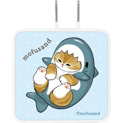 Japan Mofusand USB Type-C AC Adapter - Shark Cat Meow Samenyan