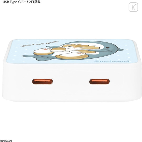 Japan Mofusand USB Type-C AC Adapter - Shark Cat Meow Samenyan - 3