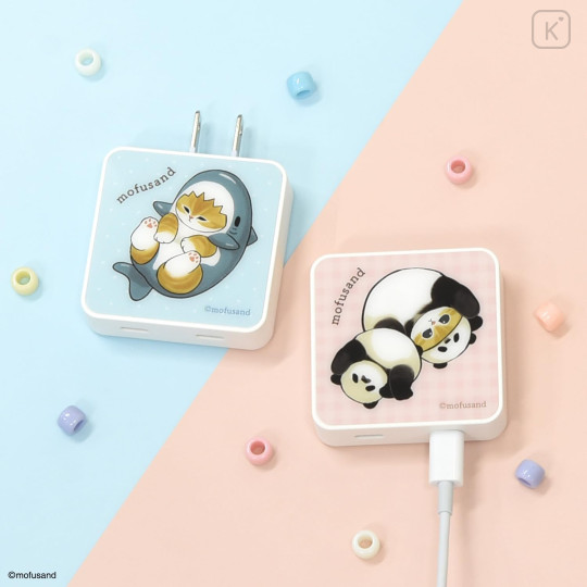 Japan Mofusand USB Type-C AC Adapter - Panda Cat Meow Nyan - 7