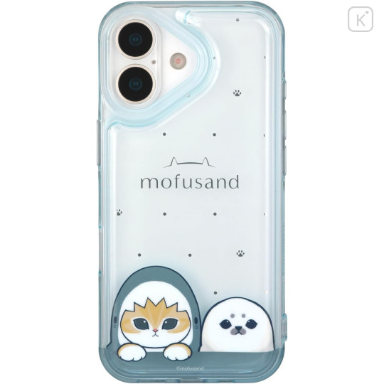 Japan Mofusand IIIIfit Clear iPhone 17 Case - Pastel Shark Cat - 1