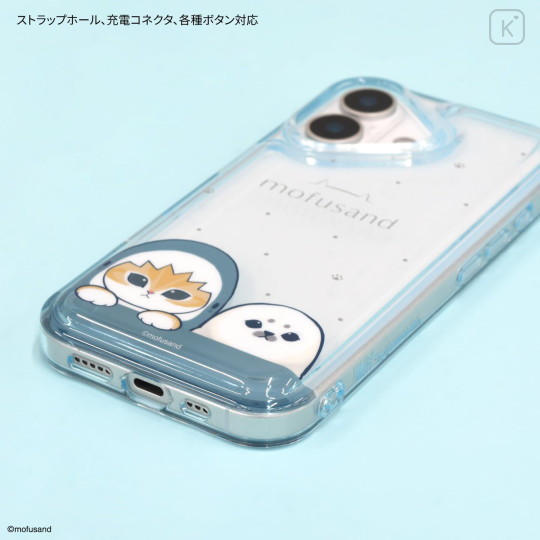 Japan Mofusand IIIIfit Clear iPhone 17 Case - Pastel Shark Cat - 3