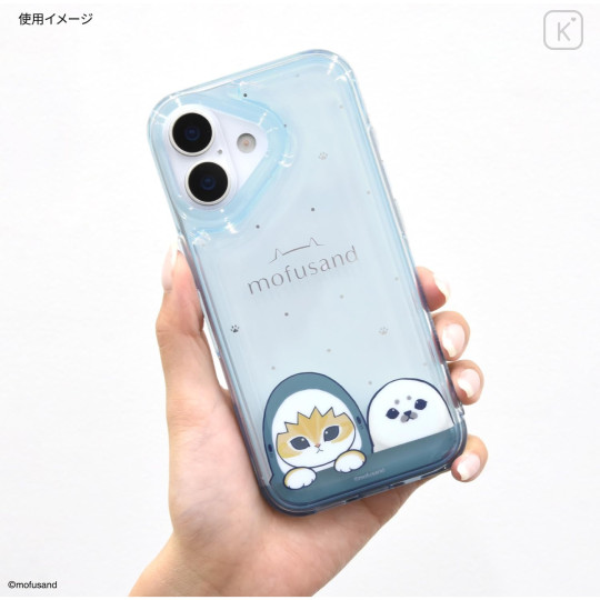 Japan Mofusand IIIIfit Clear iPhone 17 Case - Pastel Shark Cat - 4