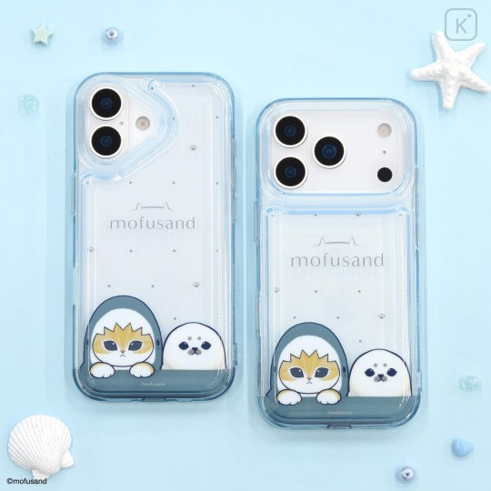 Japan Mofusand IIIIfit Clear iPhone 17 Case - Pastel Shark Cat - 6