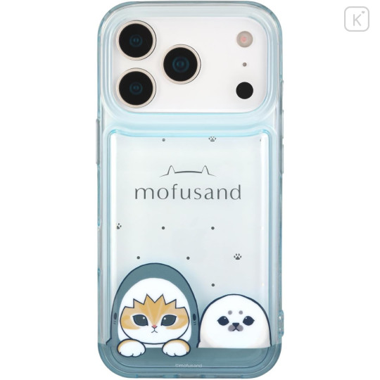 Japan Mofusand IIIIfit Clear iPhone 17 Pro Case - Pastel Shark Cat - 1