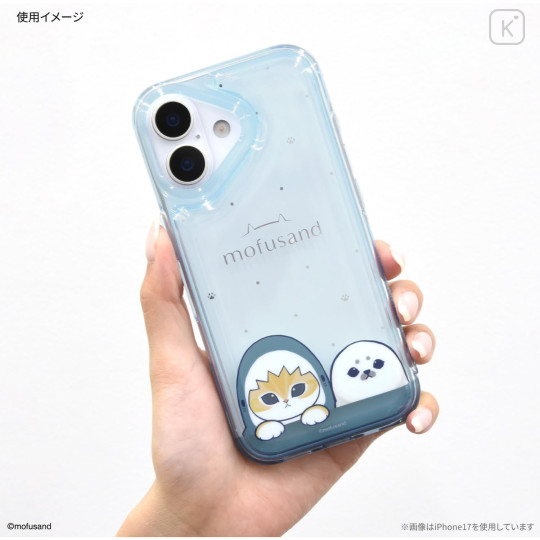 Japan Mofusand IIIIfit Clear iPhone 17 Pro Case - Pastel Shark Cat - 4
