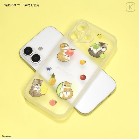 Japan Mofusand IIIIfit Plump Frame iPhone 17 Case - Fruit Cat - 2