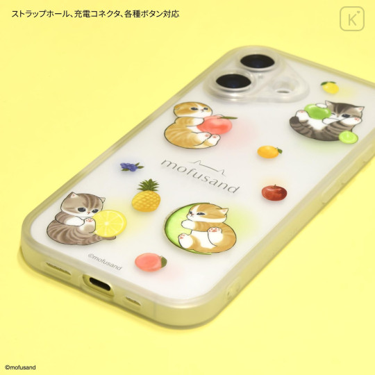 Japan Mofusand IIIIfit Plump Frame iPhone 17 Case - Fruit Cat - 3