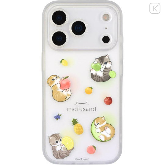 Japan Mofusand IIIIfit Plump Frame iPhone 17 Pro Case - Fruit Cat - 1