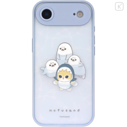 Japan Mofusand IIIIfit Plump Frame iPhone Air Case - Pastel Shark Cat - 1