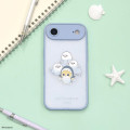 Japan Mofusand IIIIfit Plump Frame iPhone Air Case - Pastel Shark Cat - 6