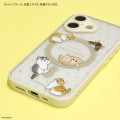 Japan Mofusand IIIIfit Plump Frame iPhone 17 Case with MagSafe - Athletic Cat Beige - 3