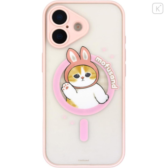 Japan Mofusand IIIIfit Plump Frame iPhone 17 Case with MagSafe - Rabbit Cat Meow Usanyan - 1