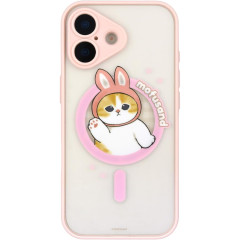 Japan Mofusand IIIIfit Plump Frame iPhone 17 MagSafe Case - Rabbit Cat Meow Usanyan