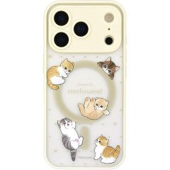Japan Mofusand IIIIfit Plump Frame iPhone 17 Pro Case with MagSafe - Beige Cat