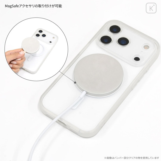 Japan Mofusand IIIIfit Plump Frame iPhone 17 Pro Case with MagSafe - Beige Cat - 4