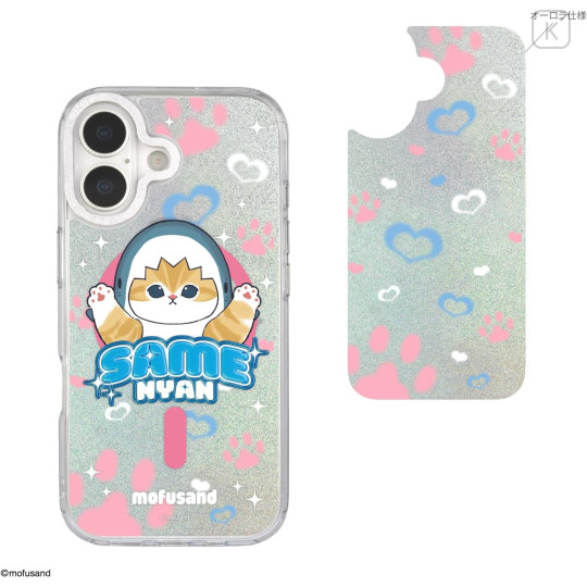 Japan Mofusand Camera Frame iPhone 17 Case with MagSafe - Shark Cat Meow Samenyan - 2