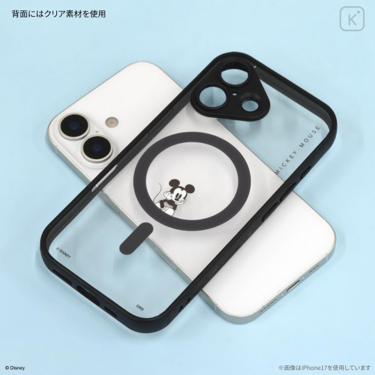 Japan Disney IIIIfit Plump Frame iPhone Air MagSafe Case - Mickey - 2