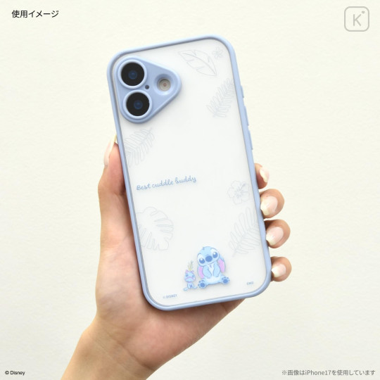 Japan Disney IIIIfit Plump Frame iPhone Air Case - Stitch - 5