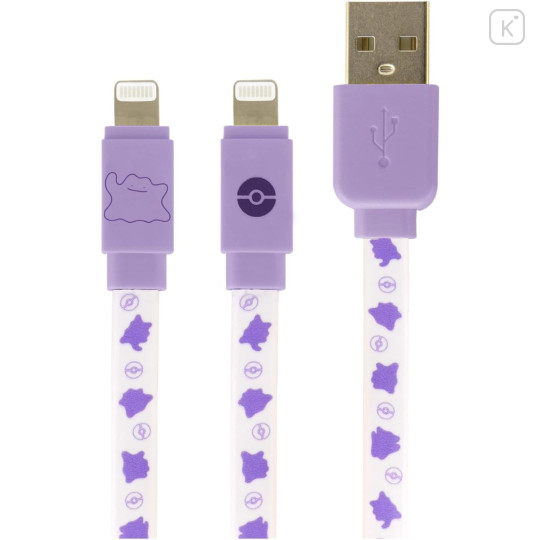 Japan Pokemon USB to Lightning Sync & Power Cable - Ditto - 1