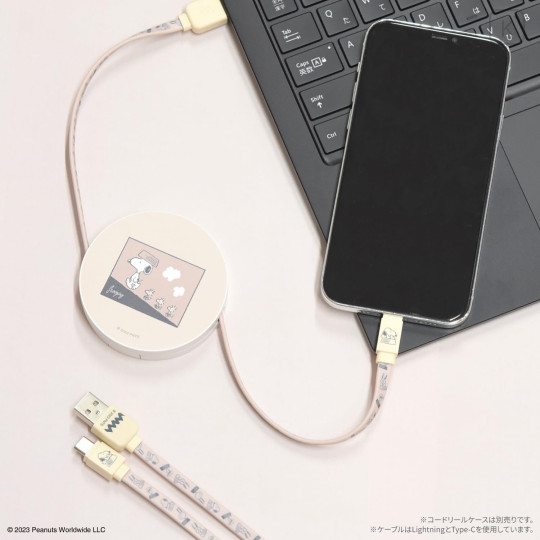 Japan Peanuts USB to Lightning Sync & Power Cable - Snoopy : Pink - 6