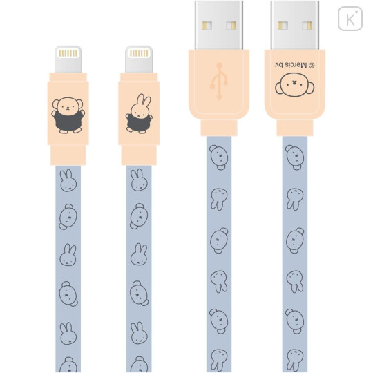 Japan Miffy USB to Lightning Sync & Power Cable - Boris & Miffy - 1