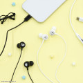 Japan Peanuts USB Type-C Stereo Earbuds with Remote Control Microphone - Snoopy : Black - 5