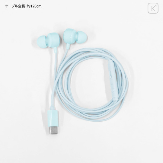 Japan Sanrio USB Type-C Stereo Earbuds with Remote Control Microphone - Cinnamoroll - 4