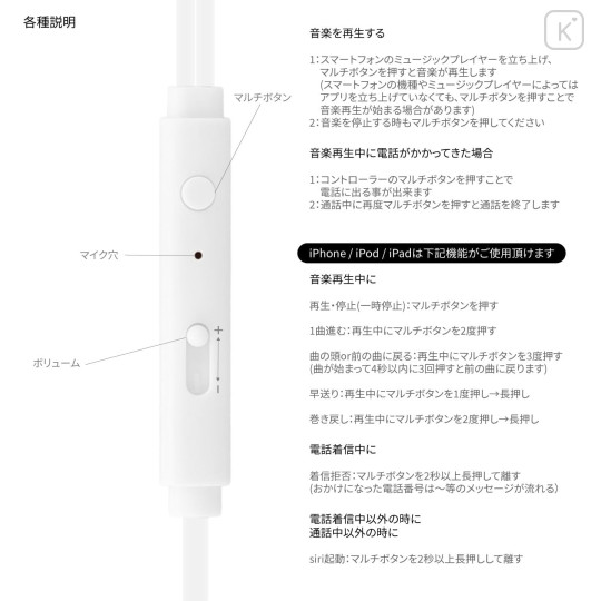 Japan Disney USB Type-C Stereo Earbuds with Remote Control Microphone - Baymax - 2