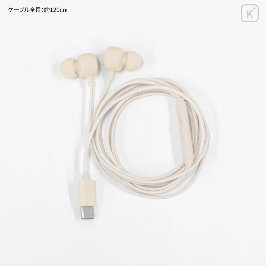 Japan Disney USB Type-C Stereo Earbuds with Remote Control Microphone - Pooh - 4