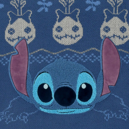 Japan Disney Store Long Sleeve Sweater - Stitch : Knit Collection Retro - 4
