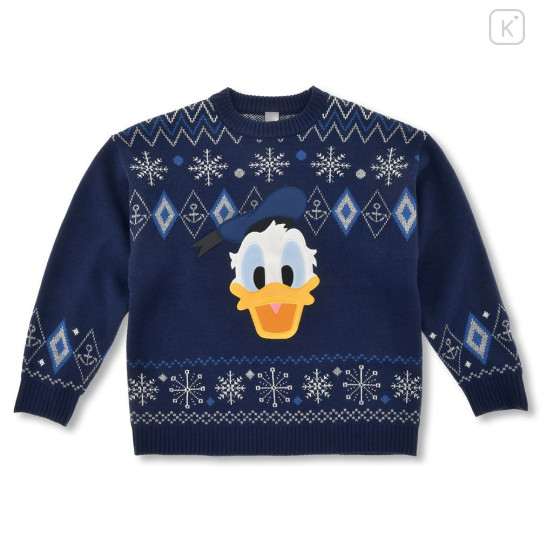 Japan Disney Store Long Sleeve Sweater - Donald : Knit Collection Retro - 1