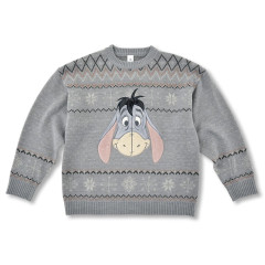 Japan Disney Store Long Sleeve Sweater - Eeyore : Knit Collection Retro