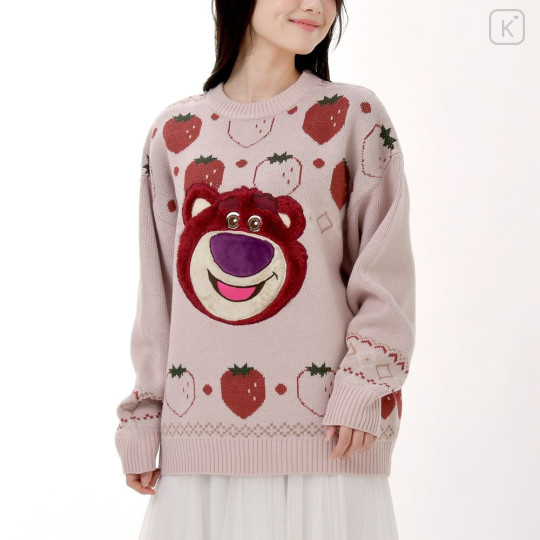 Japan Disney Store Long Sleeve Sweater - Lotso : Knit Collection Retro - 2