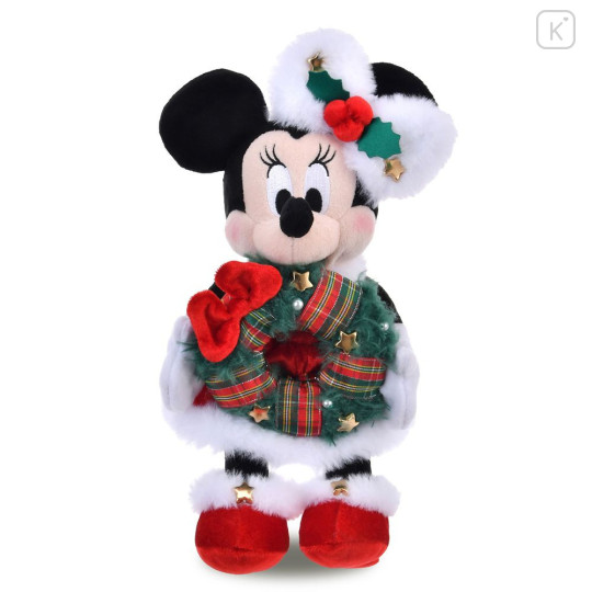 Japan Disney Store Plush Toy - Minnie : Christmas Wreath 2025 - 1