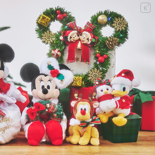 Japan Disney Store Plush Toy - Minnie : Christmas Wreath 2025 - 6