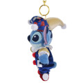 Japan Disney Store Plush Mascot Keychain - Stitch : Pierrot Costume - 2