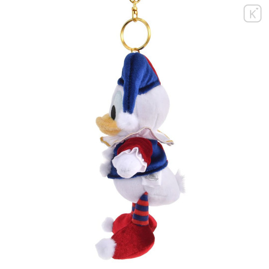 Japan Disney Store Plush Mascot Keychain - Donald : Pierrot Costume - 2