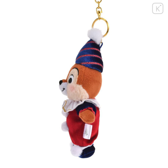 Japan Disney Store Plush Mascot Keychain - Chip : Pierrot Costume - 2